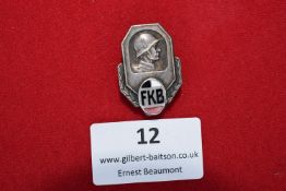 WWII German Veteran or Veterans Association Badge – FKB Helmet Design