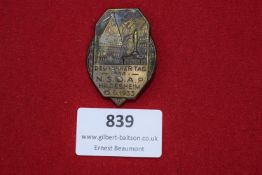 NSDAP Hildesheim Rally Badge, 13th August 1933.