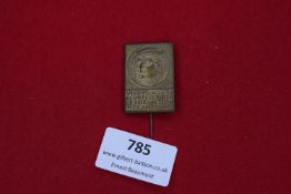 Martin Luther Reformation Anniversary day badge, Frankfurt 1936, bronze rectangular form with