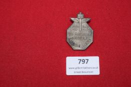 German Third Reich Day Badge – 1934 Handwerk und Handel Rally, octagonal aluminium example with
