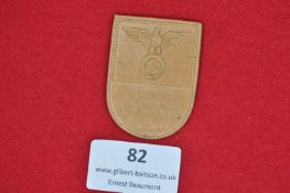 1938 NSDAP Day Badge – Männer Machen Geschichte