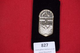 A 1932 N.S.B.O. Badge for the Kreises Grinsberg, with architectural view and dated 10–11 September