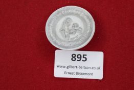 Porcelain Mothers’ Day Badge, 1935 – White porcelain circular badge with embossed mother and