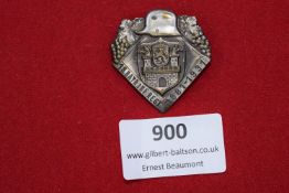Stahlhelm Badge, a commemorative badge dated 1881–1931, showing city arms surmounted by a steel