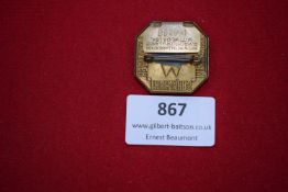 1927 Leipzig Spring Fair Badge – Bronze octagonal badge for the Leipzig Frühjahrsmesse (Spring Fair)