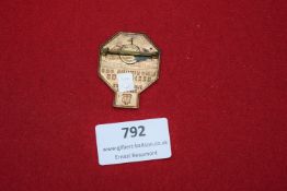 German Day Badge, octagonal bronze example for the inauguration of the Kreisheims des Turnkreises