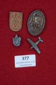Collection of Four German Badges