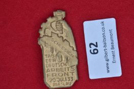 German “Schlesien Tag der Deutschen Arbeitsfront 20. Juli 1933 Breslau” tinnie
