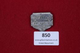 NSDAP Rally Badge, Birkenfeld–Baumholder, 13.5.34, commemorating the inauguration of the railway