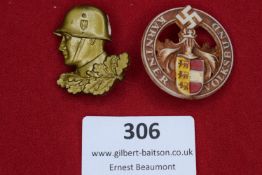 Pair of Badges: Stahlhelm & Kärntner Volksbund
