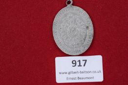 Commemorative Medal of the German Reich – Oval medal inscribed “Erinnerung an die Auferstehung des