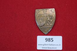 Limburg Commemorative Badge, 1935, a bronze shield-shaped badge inscribed “Limburg 1935”,