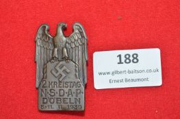 German NSDAP Kreistag Döbeln 1939 Badge