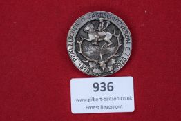 Pair of SA District Day Badges 1939–1940, two celluloid day badges with pin fittings, including 1939