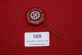 German Third Reich DAF (Deutsche Arbeitsfront) red stick pin, commemorating the