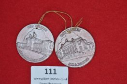 Pair of Commemorative Badges – Berlin Buildings