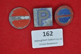 Group of Three German Road Sign Badges