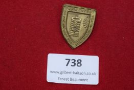A German Third Reich Day Badge, gilt shield-shaped, for the Sommerfest der Fachschaft Post Forsthaus
