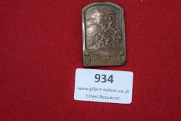 SA Brigade Rally Badge, Göttingen 1935, a silvered badge for Appell der Brigade 72, held in
