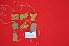 Set of Seven German Constellation Hanging Charms