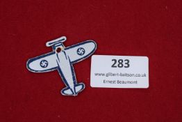 German WHW Badge – Cardboard Aircraft Silhouette