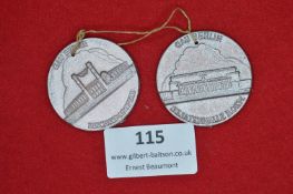 Gau Berlin Day Badges (Pair) – Reichssportfeld & Soldatenhalle