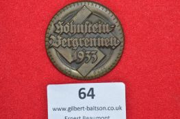 German Hohnstein-Bergrennen 1933 Badge