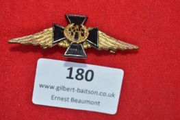 RAF Chaplains or Padre Sweetheart Badge – Gilt and Enamel