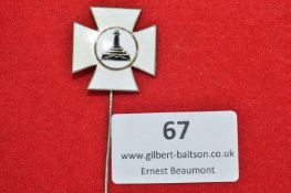 German Monument Enamel Stickpin