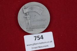 German Third Reich Day Badge, circular aluminium, Dresdner Studententag 17–19 Juni 1938, showing