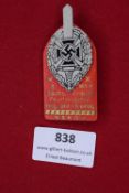 NSKOV Leipzig Day Badge, 10th May 1936.