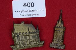 Pair of German WHW Gau Weser-Ems 1939/40 Badges