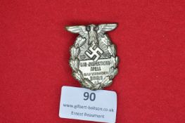 German Third Reich Gau-Inspektions-Apell Badge, 1938.