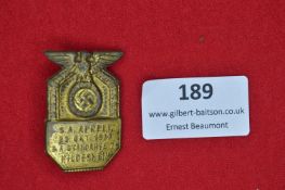 German SA Appell Hildesheim 1933 Badge