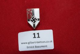 WWII German Hitler Youth (HJ) Membership Badge – Shield Variation
