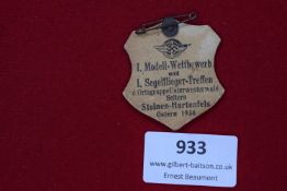 SA Day Badge, Achim 1932, a shield-shaped bronze event badge dated 24 July 1932, inscribed S.A.