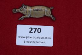 German WHW Badge in the Form of a Pig