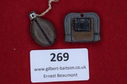 Two German WHW Miniature Figures