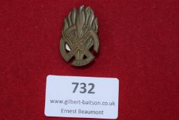A German Third Reich Day Badge, bronze, Deutsche Sonnenwende 1933, showing a flaming torch motif