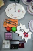 Mixed Lot Including Cufflinks, Nutcracker, Decorative Items, etc.
