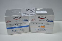 2x Eucerin Hyaluron-Filler Night and Day Creams