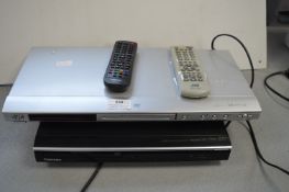 JVC and Toshiba DVD Players