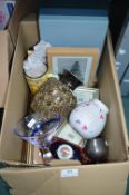 Household Goods, Decorative Items, Picture Frames, Glassware, etc.