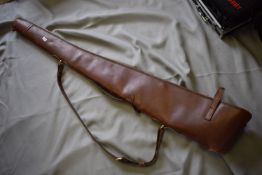 Brown leather gun slip