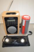 Polaroid DAB Radio, JVC Bluetooth Speaker, and a Genius Portable Stereo System