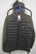 *Jack Wills Men’s Black & Khaki Media Jacket Size: M