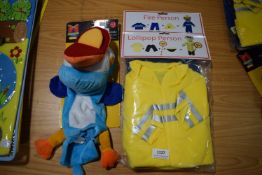 *Puppet Buddies Dressing Up Lollipop Person and Fire Person, and a Bird Puppet