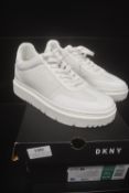 *DKNY Women’s White Midland Trainers Size: 5