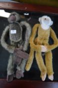 2x Wild Republic Plush Monkeys