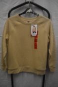 *Mondetta Beige Fleece Crewneck Sweatshirt Size: M